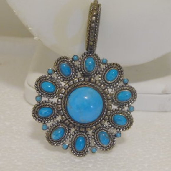 R. J Graziano Simulated Turquoise Pendant - Picture 8 of 8